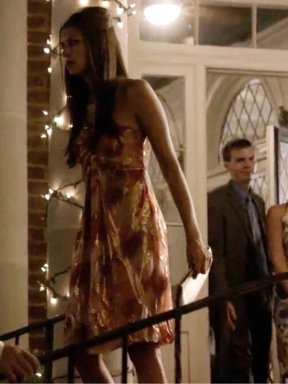 RARE Strapless Dress ASO Elena Gilbert The Vampire Diaries Lava Alt Y2K Size 2 - Picture 7 of 10